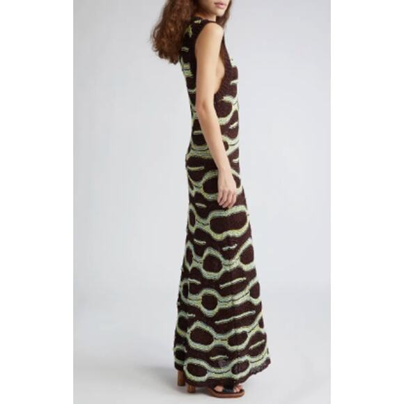 Ulla Johnson Arabella Knit Maxi Dress Women 0 Brown Laguna Sleeveless Ribbed - Picture 7 of 16